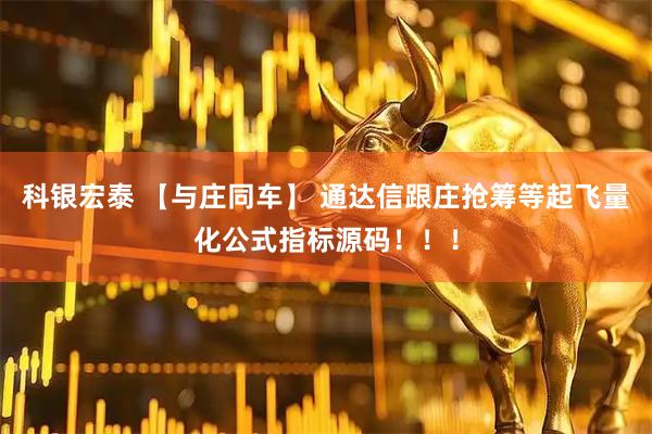 科银宏泰 【与庄同车】 通达信跟庄抢筹等起飞量化公式指标源码！！！