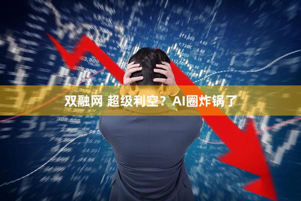 双融网 超级利空？AI圈炸锅了