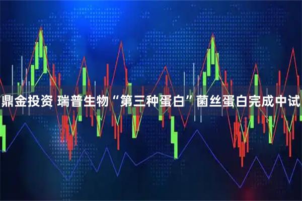 鼎金投资 瑞普生物“第三种蛋白”菌丝蛋白完成中试